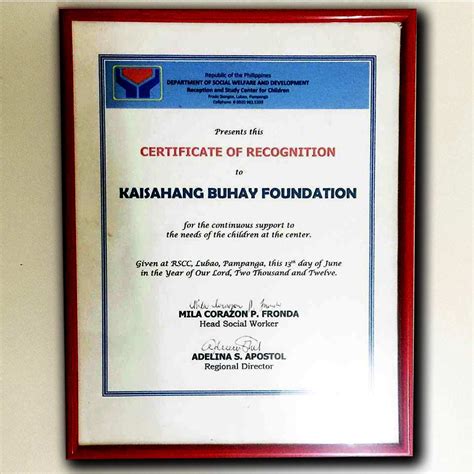 certificate of recognition for barangay officials|Certificate of Appreciation (Barangay) .